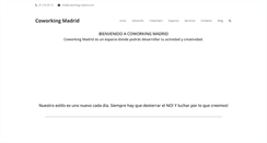 Desktop Screenshot of coworking-madrid.com